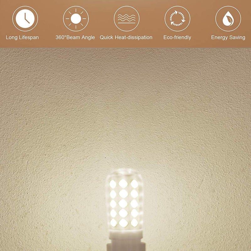 LEMENG لمنج 4 واط T10 قاعدة وتد RV 921 لمبة LED 12 فولت AC/DC منظر مالibu، سيارات، مقطورات، منزل متنقل، قوارب بحرية إضاءة قبة 6000 كيلفن ضوء النهار - عبوة من 5 - Image 4